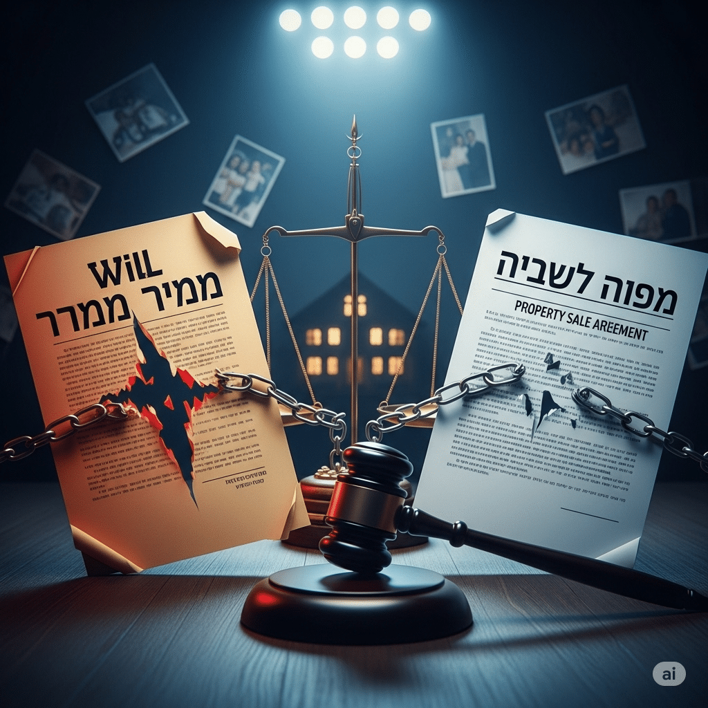 אח דורש לבטל צוואה של אחיו ובמקביל תובע ליישם הסכם למכירת הנכס שקיבל בצוואה 13 אח דורש לבטל צוואה של אחיו